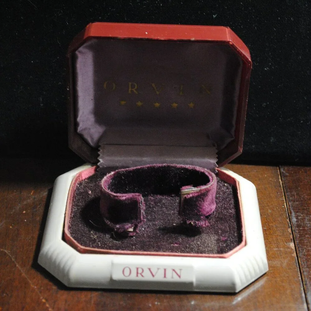 Vintage Art Deco Orvin Watch Presentation Display Box